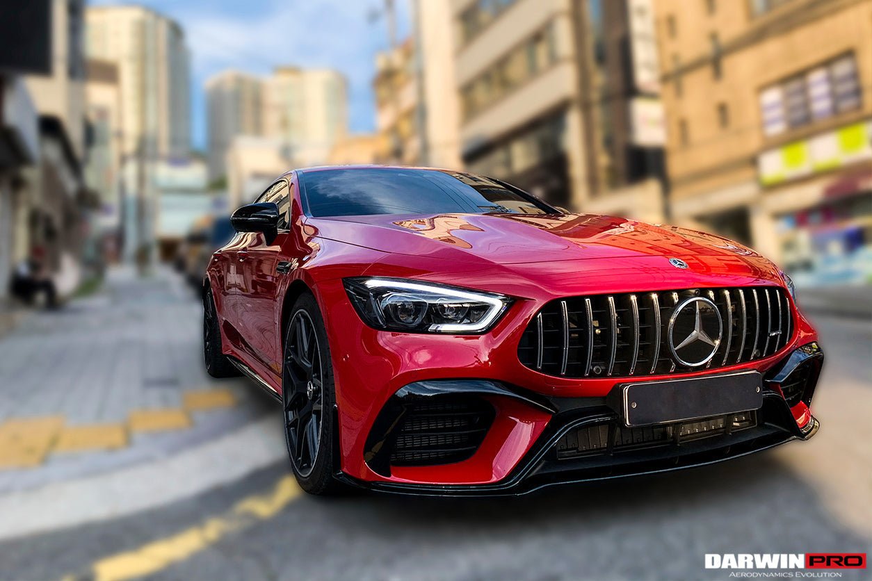 2019-2024 Mercedes Benz AMG GT63 S 4Door Coupe X290 Carbon Fiber Front Bumper Vents Canards